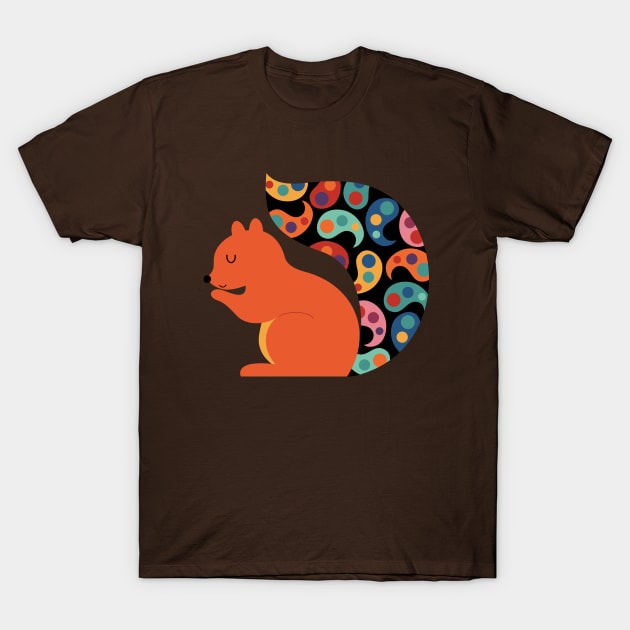 Paisley Squirrel T-Shirt by AndyWestface